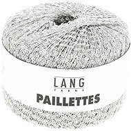 LANG YARNS Paillettes Effect Yarn with Sequins, 25g, Grey - Yarn