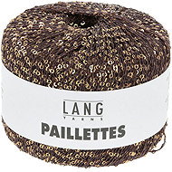 LANG YARNS Paillettes Sequin Yarn, 25g, Brown - Yarn