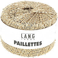 LANG YARNS Paillettes Sequin Yarn, 25g, Beige - Yarn