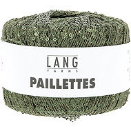 LANG YARNS Paillettes sequin effect yarn, 25g, green - Yarn