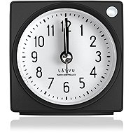 LAVVU Rádiem řízený budík s funkcí Stop Second Hand, černý - Alarm Clock