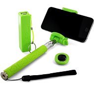 Xlayer Selfie Stick + Powerbank 2600 mAh green - Selfie Stick