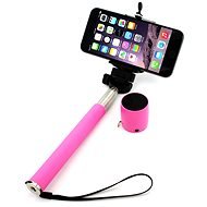 Xlayer Selfie-Stick + Bluetooth Lautsprecher Rosa - Selfie-Stick