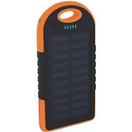 XLAYER Powerbank PLUS Outdoor Solar 4000mAh schwarz/ orange - Powerbank