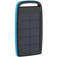 XLAYER Powerbank PLUS Solar 20000mAh schwarz/blau - Powerbank