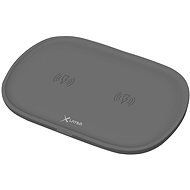 XLAYER Wireless Charging Pad Double, Anthracite - Wireless Charger Stand