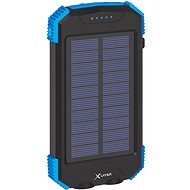 XLAYER Powerbank PLUS Solar QI Wireless 10000mAh fekete/kék - Power bank