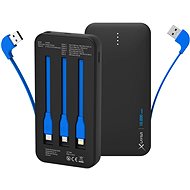 XLAYER Powerbank ALL-IN-ONE PD 18W 10000 mAh, Black - Power Bank