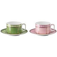 ROSENTHAL Swarovski signum Fern + Rose Set of scarves and saucers for tea - Cup