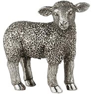 LENE BJERRE Easter decoration - Sheep standing silver, 10 x 11 cm - Easter Decoration