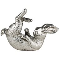LENE BJERRE Semina Rabbit on back silver, 18 x 12 cm - Easter Decoration