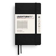LEUCHTTURM1917 Black Pocket A6 čtverečkovaný - Journal