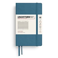 LEUCHTTURM1917 Stone Blue Pocket A6 čtverečkovaný - Journal