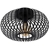 Lucide 78174/40/30 - Ceiling Light MANUELA, 1xE27/60W/230V, Black - Ceiling Light