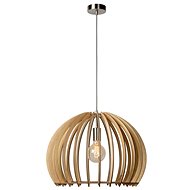 Lucide 34424/50/76 - Pendant Lamp BOUNDE 1xE27/60W/230V Beige 50cm - Chandelier