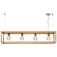 Lucide 31472/04/72 - Pendant Lamp ORIS 4xE27/60W/230V Beige - Chandelier