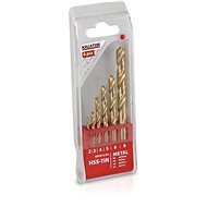 KRT012101 - 6 pcs HSS Metal Drill Bits TIN 2-3-4-5-6-8 mm - Drill Set