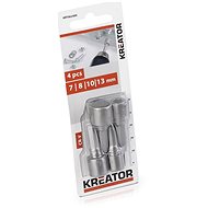 KRT062400 - 4 pcs of Socket Wrenches 7, 8, 10, 13mm - Ratchet Set