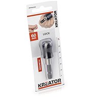 KREATOR Magnetic bit holder with lock 60 mm KRT063200 - Bit Attachment