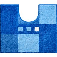 LineaDue MERKUR Toilet Mat with Cutout 50x60cm, Blue - Toilet Mat