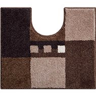 LineaDue MERKUR Toilet Mat with Cutout 50x60cm, Brown - Toilet Mat