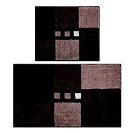 LineaDue MERKUR Set 2 pcs (40x50cm without Cutout + 50x80cm) SET, Brown - Bath Mat