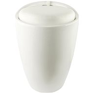 SEPIO PRINCE - Laundry Basket with Seat, White - Laundry Basket