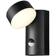 AVIDE Swivel LED wall lamp Siraz, black, daylight 12W, with motion sensor - Wall Lamp