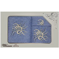 4sleep Gift pack of towels and bath towels Wenus III spiral blue - Towel Set