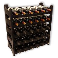 Lefit Wine rack PL 30 bottles, black - Wine Stand