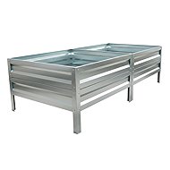LEGI Raised bed 0.65 × 2 m, galvanised steel frame, height 40 cm - Raised Garden Bed