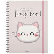 Legami Trio Spiral Notebook - Maxi Kitty - Notepad
