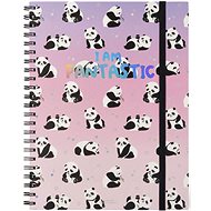 Legami Trio Spiral Notebook - Maxi Panda (Pantastic lilac) - Notepad