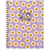 Legami Trio Spiral Notebook - Maxi Daisy (Enjoy the little things) - Notepad