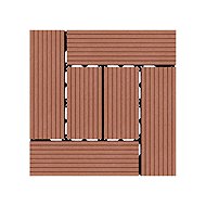 Legi Style 30 × 30 cm, chocolate - WPC Tiles