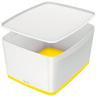 Leitz WOW MyBox, size L, White/Yellow - Storage Box