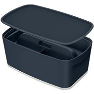 Leitz Cozy MyBox SET Storage Box with Lid + Organizer with Handle, Grey, 5l - Storage Box
