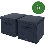Leitz Fabric Textile storage box with lid L 2 pcs 32,5 × 33 × 38 cm - Storage Box