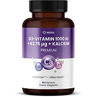 MOVit Energy vitamin D3 1000 IU + K2 75 µg + vápník, 90 kapslí - Vitamin D3