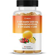 MOVit Energy vitamin C 1200 mg se šípkem + vitamin D + zinek Premium, 90 tablet - Vitamin C