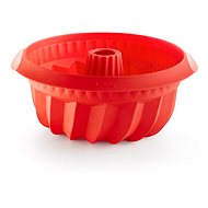LEKUE Silicone Baking Pan for Cake 22cm Lekue Deep Savarin | Red - Baking Mould