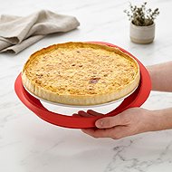 LEKUE Quiche Baking Tin with Removable Plate, Lékué Quiche Pan 28cm | Red - Baking Mould