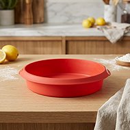 LEKUE Classic Cake Mould Lékué Round Cake 24cm | Red - Baking Mould