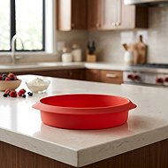 LEKUE Classic Cake Mould Lékué Round Cake 26cm | Red - Baking Mould
