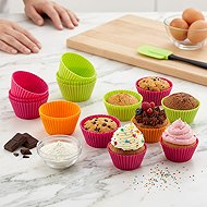 LEKUE Silicone Baking Tins (Cupcakes) for Muffins 12 pcs - Baking Mould