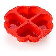 LEKUE Baking Mould for 4 Hearts Lékué Heart Cake Portion - Baking Mould