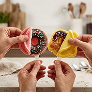 Lékué Donut & Pretzel Popsicle Moulds Donut 2pcs & Pretzel 2pcs - Ice Pop Mould