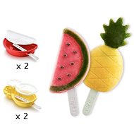Lékué Tvořítka na nanuky ve tvaru ananasů a melounů Ananas 2ks & Watermelon 2ks - Ice Pop Mould