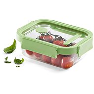 Lékué Glass hermetic food container Square Glass, rectangle, 640 ml, green - Storage Jar
