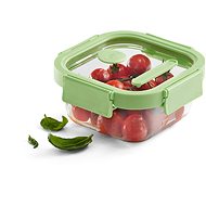 Lékué Glass hermetic food container Square Glass, square, 800 ml, green - Storage Jar